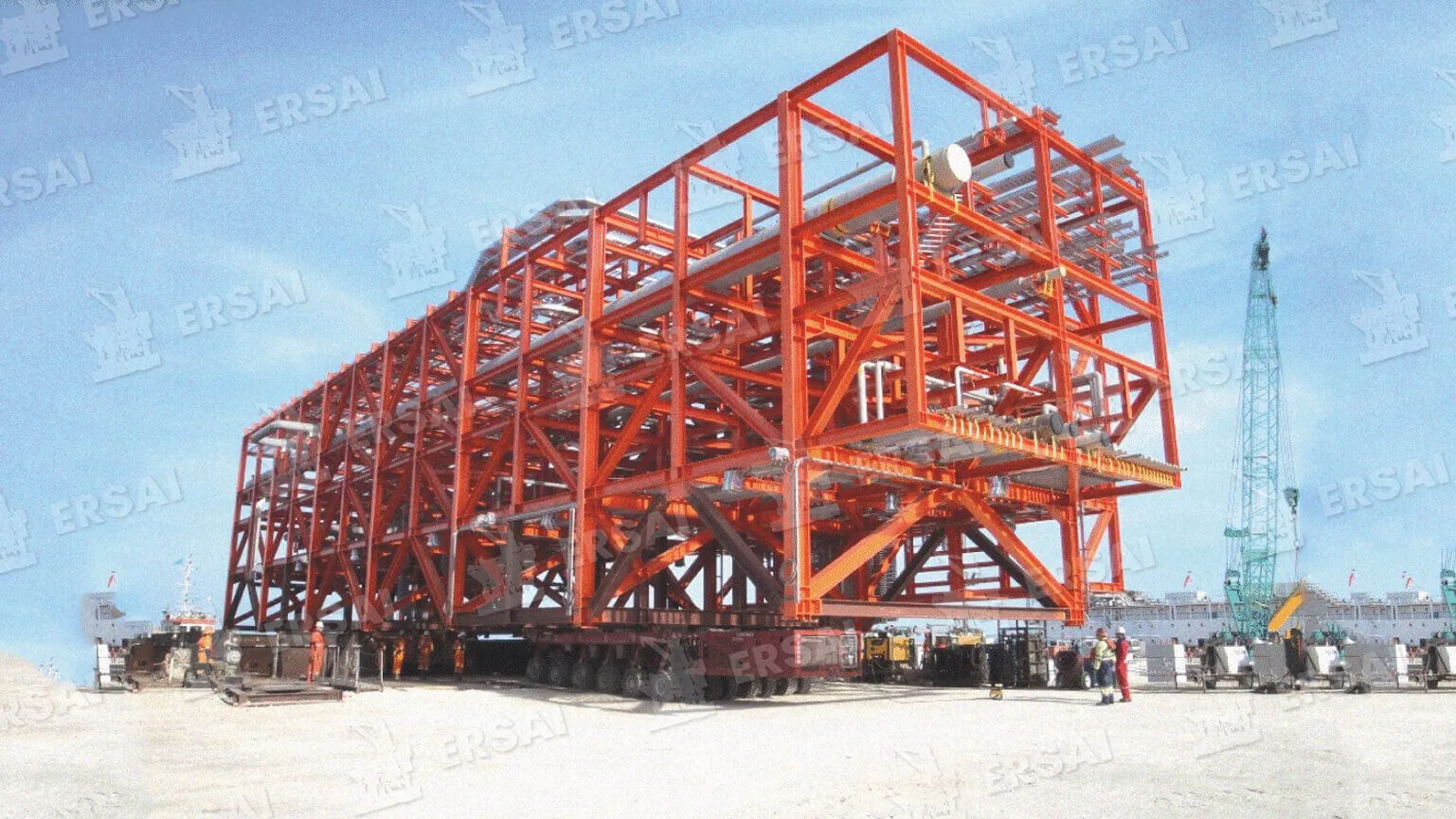 Offshore module fabrication at the Kuryk yard
