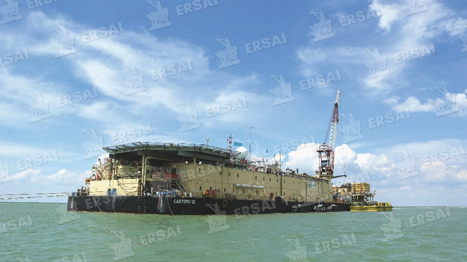 Module transportation by barge