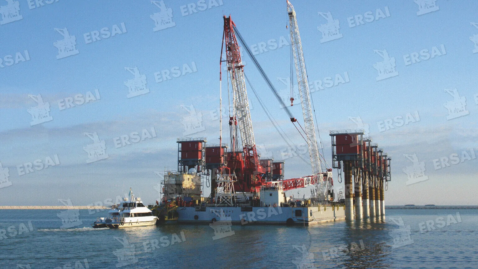Mooring of ERSAI 1 to Island D