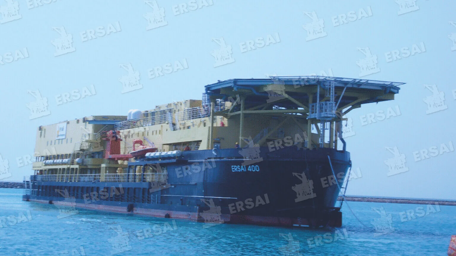 Arrival of ERSAI 400 at the ERSAI yard