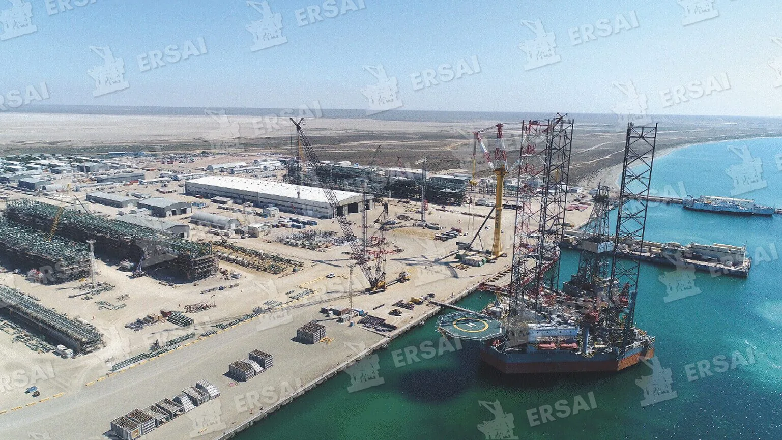 ERSAI yard and harbour from above